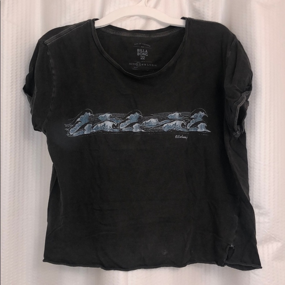 Grey Billabong wave crop top size:Small
